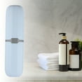thumbnail image 6 of Unique Bargains 1 Pcs Toothbrush Travel Case Traveling Plastic Portable Toothbrush Holders Cases 7.87"x2.17" Gray Blue, 6 of 6
