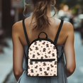 thumbnail image 4 of Eheartsgir Dachshunds Pattern Fashion Backpack for Women Lightweight Work Bag for Hiking Travel, Polyester Front Pocket Mini Backpack, 4 of 8