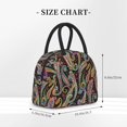 thumbnail image 2 of Disketp Watercolor Romantic Paisley Bolsa Térmica para Almuerzo, Lonchera con Abertura Amplia y Gran Capacidad, Organizador Reutilizable para Mujeres, Hombres y Adultos, 2 of 6