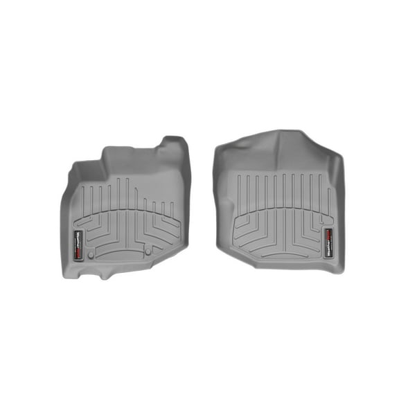 WeatherTech Custom Fit FloorLiners compatible with 2009-2013 Honda Fit - 1st Row (Driver & Passenger), Grey