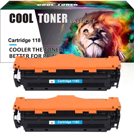 Cool Toner Compatible Toner Replacement for Canon 118C for Use with imageClass LBP7660CDN LBP7200CDN MF8350CDN MF8380CDW MF8580CDW MF726CDW MF729CDW Printer Ink (Cyan 2-Pack) price history on PriceWatchPro