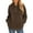 Coffee, variant on BadPiggies Womens Fuzzy Fleece Sweatshirt Casual Loose Sherpa Pullover Oversized Hoodie with Pockets (L, Gray)
