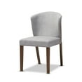 thumbnail image 3 of Baxton Studio Cassie Mid-Century Modern Walnut Wood Fabric 5-Piece Dining Set, Multiple Colors, 3 of 6