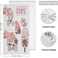 thumbnail image 2 of Sweet Cute Gnome Hand Towels, Mothers Day Pink Ballon Flowers Kitchen Towel Ultra Soft and Absorbent,Decorative Fingertip Face Towel for Bathroom Hotel, 2 PCS, 28.3"x 14.4", 2 of 5
