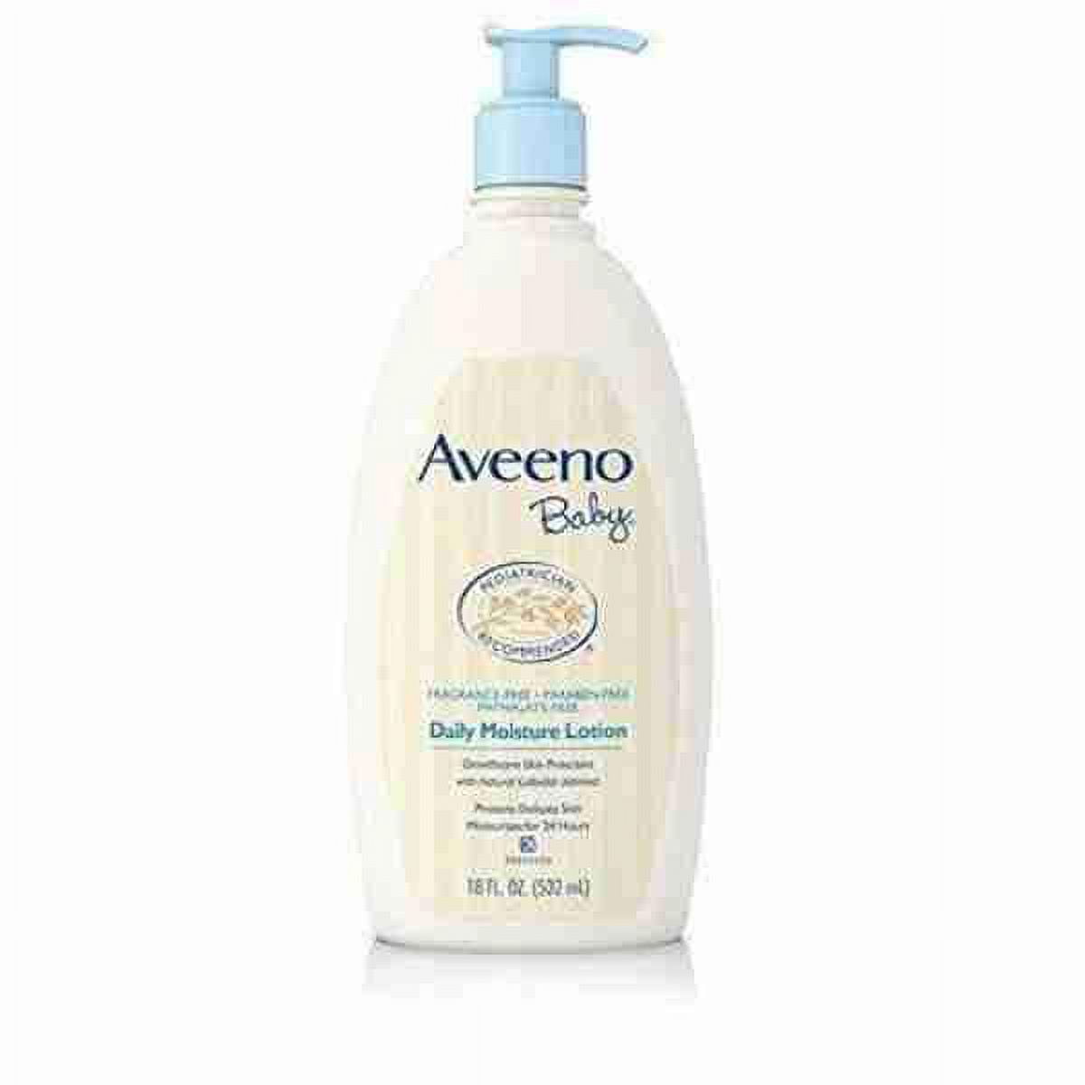 Aveeno Baby Daily Moisture Lotion with Natural Collodal Oatmeal, 18 fl oz, 2 Pack
