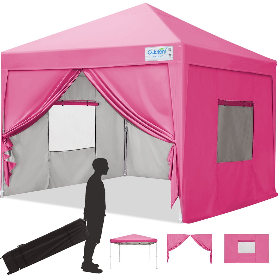 Quictent Privacy 8x8 Pop up Canopy tent Instant Folding Outdoor Canopy ...