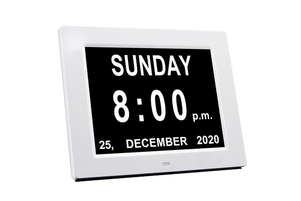 8 Inch Digital Calendar Day Clock,Orientation Dementia Clock