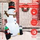 thumbnail image 4 of Wothfav Muñeco de nieve inflable de Navidad de 8 pies, decoración al aire libre, muñeco de nieve con dos pingüinos, luces LED integradas para vacaciones al aire libre, fiesta interior, jardín, jardín, 4 of 4