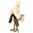 thumbnail image 5 of Northlight Standing Bird in Winter Apparel Christmas Figure - 9" - Beige and Green, 5 of 9