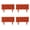 Burgundy, variant on 4Pcs Garden Retaining Fence Stone Look Border Panels Garden Edging Border for Yard Patio Pathway