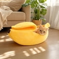thumbnail image 7 of Pet Bed for Cats & Small Dogs with Enclosed Warm Hooded Cover, Cozy Semi-Enclosed Cave Design & Soft Long-Lasting Fabric, Suitable for Indoor Sleeping, by MPOISVA, 7 of 7
