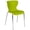 Citrus Green, variant on Pemberly Row Modern Plastic Dining Side Chair in Black and Chrome