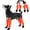 Orange, variant on BuraPaw Dog Booties with Suspenders for Rainy & Snowy – Reflective & Waterproof & Adjustable Snow Booties, Dirt-Proof & Anti-Slip Shoes for Small Dogs, Black, Size S