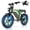 Green, variant on EggKing C200 1000W Electric Bike for Adults, 20" Fat Tire E-Mountain Bikes, 48V 17.5Ah 31MPH Electric Bicycle, Full Suspension UL2849 Black