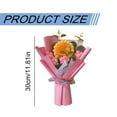 thumbnail image 3 of 1Pc Handmade Crochet Sunflower Bouquet Knitted Artificial Flowers Birthday Anniversary Present For Wife Mother Women Home Decor,Crochet Flower Bouquet,Handmade Floral Gift,Pink, 3 of 6