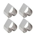 thumbnail image 4 of 4 Pièces Moule à Gâteau En Acier Inoxydable Multifonction Bricolage Facile à Libérer Gâteau Cuisson Cutter Moule Outil Avec Couvercle Pour la Cuisson des Gâteaux(心形), 4 of 14