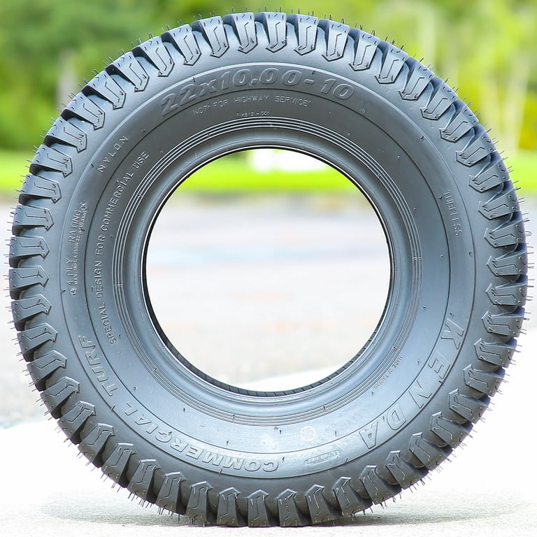 Kenda Commercial Turf Lawn and Garden Tire, 22x10.00-10, 4 Ply