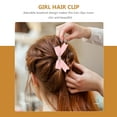 thumbnail image 4 of UPGRATOR 1Set Bow Hair Clip Pink Crystal Good Grip For Girls Party Wedding, 4 of 4