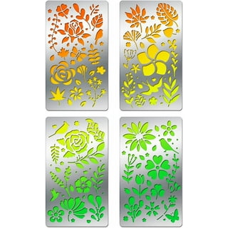 4x7 Inch Border Metal Stencils Template for Wood carving, Drawings and  Woodburning, Engraving and Scrapbooking Project