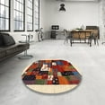 thumbnail image 3 of Ahgly Company Indoor Rectangle Contemporary Light French Beige Brown Abstract Area Rugs, 5' x 7', 3 of 6