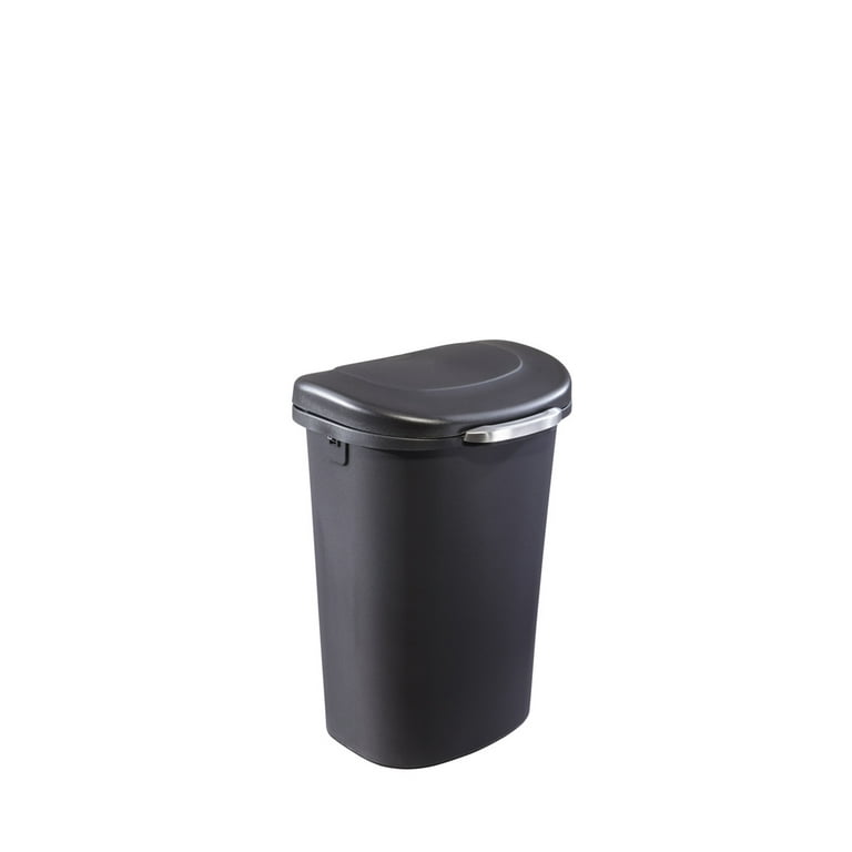  Rubbermaid Classic Step-On Trash Can with Lid, 13-Gallon,  Black, Easy Clean Wastebasket for Home/Kitchen/Bedroom/Office : Everything  Else