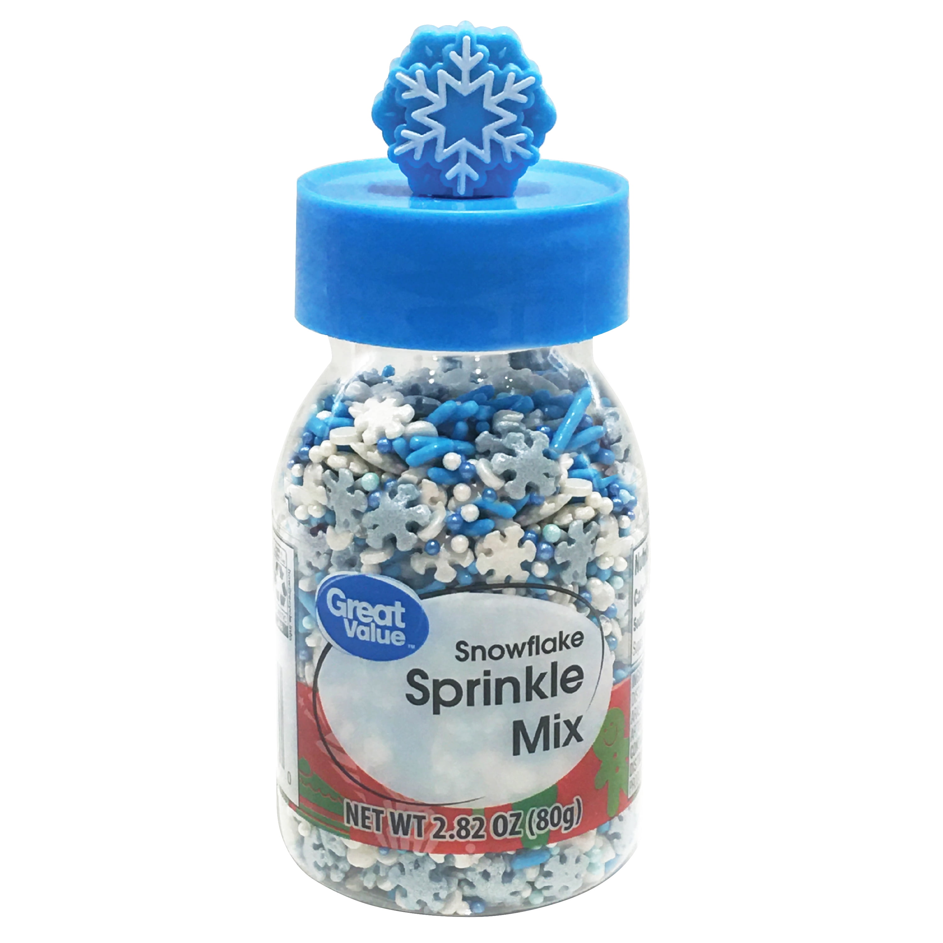 Great Value Snowflake Sprinkle Mix, 2.82 oz