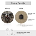 thumbnail image 3 of Wall Clock Decorative - Western Goat Skull A Print 2D Vintage Wall Clocks Battery Operated Silent Non-Ticking for Bedroom, Living Room, Kitchen, Office, Classroom, 10 Inch, 3 of 7