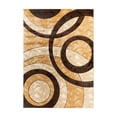 thumbnail image 2 of Alfombra GLORY RUGS moderna círculos marrones geometría 120 x 180 cm, 2 of 6