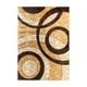 thumbnail image 2 of Alfombra GLORY RUGS moderna círculos marrones geometría 120 x 180 cm, 2 of 6