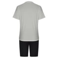 thumbnail image 4 of Penkiiy Two Piece Set 2024 Summer Lounge Tracksuit Outfits Shorts And Short Sleeve Tops Matching Leisure Set With Pockets 2XL Gray, 4 of 4