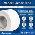 thumbnail image 2 of Cinta de barrera de vapor PURTERIA, 3,6 cm x 55 m, 0,23 mm, 1 rollo, 2 of 6