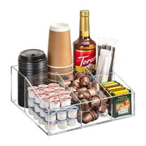 Acrylic Coffee Bar Station Organizer - Keep Your Coffee Space Tidy and Organized,Countertop, Office, Home Coffee K Cup