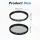 thumbnail image 2 of Kit de Filtros Esenciales Digitales Uxcell UV/CPL/FLD (55 mm) - Filtros de Lente Circular de Aluminio para Varios Lentes de Fotografía de Cámara, Negro, 2 of 7