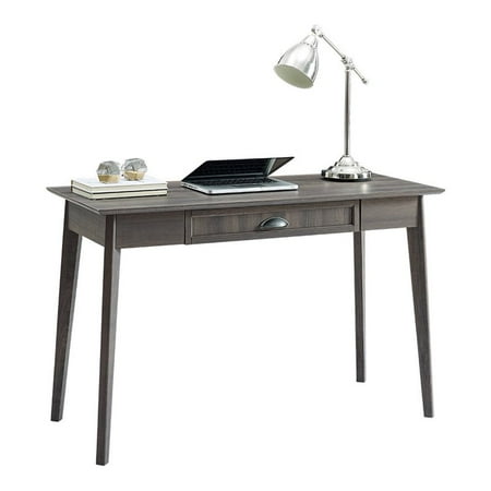 Caffoz Newport Series Wood Computer Desk with Drawer in Smoke Oak