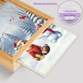 thumbnail image 4 of Hello Winter Golden Retriever Football Snowman Welcome Snowy Morning Acrylic Plaque with Wood Photo Frame Box Goldens Dog Lover Gifts Idea Light Box - 01012, 4 of 5