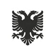 thumbnail image 2 of Large metal Albanian Eagle Flag steel metal wall hanging art decor sign, various colors, various sizes handmade in usa, 2 of 5