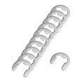 thumbnail image 1 of Unique Bargains 14mm External Circlips C-Clip Retaining Snap Rings 304 Stainless Steel 100pcs, 1 of 3