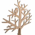 thumbnail image 5 of Porte-bijoux Support en Bois DIY Tree Shape Collier Support Bracelet Cintre, 5 of 5