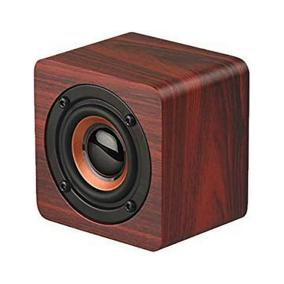 Wood Bluetooth Speaker, Walnut Grain, 3W, 10-15 MTS of Range