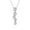 10K White Gold, variant on FINE JEWELRY 925 Sterling Silver Pear-and Round-shape Lab Grown Diamond Journey Pendant Necklace (5/8 cttw, D-F Color, VS1 Clarity) 18"