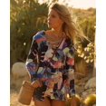 thumbnail image 3 of Raisins MULTI Juniors' Mallorca Printed Road to Hana Swim Cover-up, US Small, 3 of 3