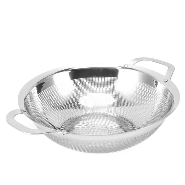 Stainless Steel Colander Multipurpose Mesh Strainer Baskets Fruit Vegetable Drain Basket with Handles for Kitchen Supply