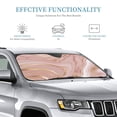 thumbnail image 3 of Bingfone Rose Gold Glitter Splatter Car Windshield Sun Shade Protector Keep Your Vehicle Cool Sun Shield Visor Cover Foldable For Car Truck Suv-Medium, 3 of 8