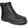 thumbnail image 1 of bravo! Men Waterproof Winter Boot DEAN-12 with Fur Lining and Double Zipper Black Men Size 11, 1 of 8