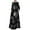 Black, variant on Women's Long Sleeve Button Down Abaya Casual Dress Dubai Outfits