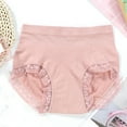 thumbnail image 3 of Bigersell Cotton Underwear Women Clearance Women's Boy Short Panties Briefs Panty Style P-5 Polyester Bikini Panties High Waisted Thong Underwear Briefs High Waist Women's Panties Pink F, 3 of 3