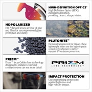 Oakley Sunglasses for Men - OO9436 Latch Beta Square Polarized Sunglasses with Oakley PRIZM Lenses - Matte Black/PRIZM Black Polarized - SIze 54