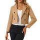 thumbnail image 1 of Chaqueta Corta Tipo Blazer Allegra K para mujer Caqui M, 1 of 6