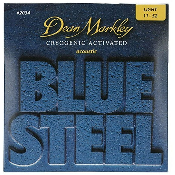 Dean Markley Bleu Acier LT 2034 Cordes de Guitare Acoustique (0.011-.052)