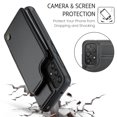 thumbnail image 3 of Mantto Case for Samsung Galaxy A33 5G with Card Holder, Retro PU Leather RFID Blocking Credit Card Slots Double Magnetic Clasp Flip Kickstand Shockproof Phone Cover for Samsung Galaxy A33 5G,Black, 3 of 9